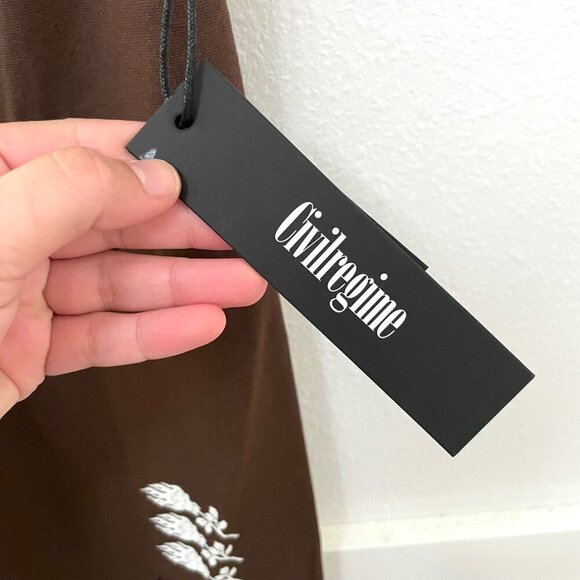 NWT Civil Regime Eternal Bloom Sculpt Flare Leggings Mocha Brown Size S - Picture 5 of 8